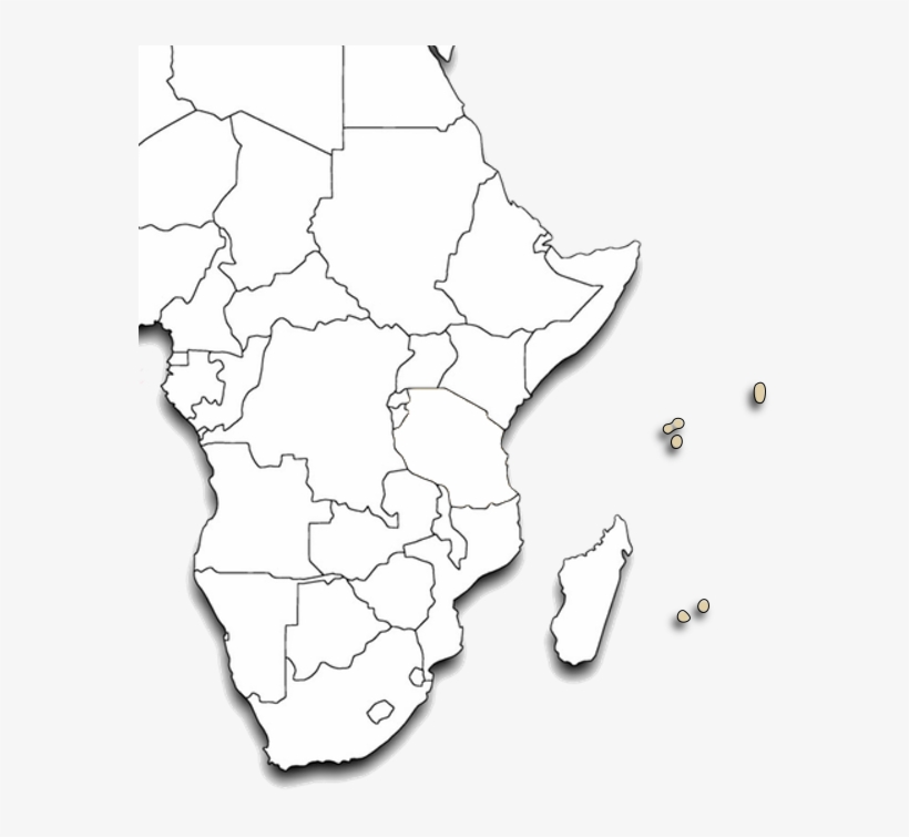 Africa Outline Map Indian Ocean Islands Update - Mandela Washington Fellowship Application 2018, transparent png