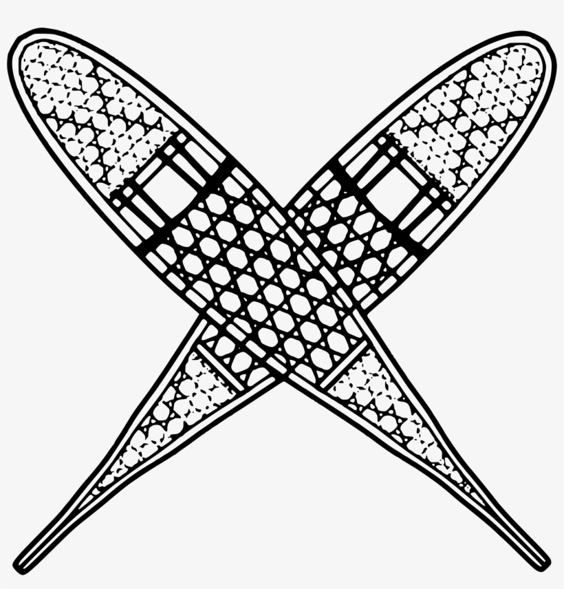 This Free Icons Png Design Of A Pair Of Crossed Snowshoes, transparent png
