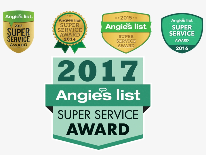 Multiple Award Winner - Angie's List Super Service Award 2017 Logo, transparent png
