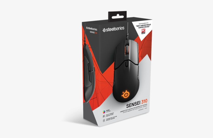 Click Image For Gallery - Steelseries Sensei 310 Optical Gaming Mouse, transparent png
