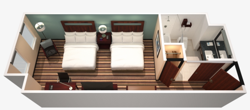 Hampton Inn Denver Convention Center Double Queen - Hampton Inn & Suites Denver Downtown-convention, transparent png
