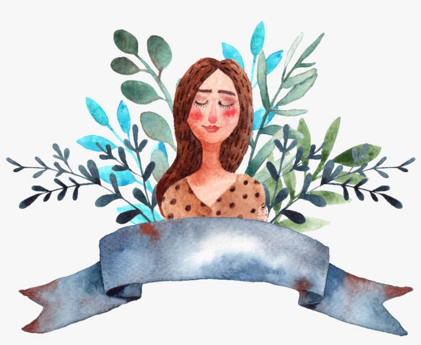 A Maiden Png Transparent In Front Of The Leaf - Girl, transparent png