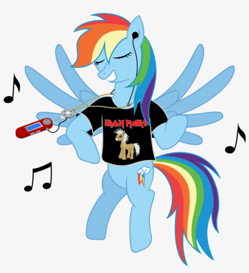 Evaxilth, Iron Maiden, Parody, Rainbow Dash, Safe - My Little Pony Iron Maiden, transparent png