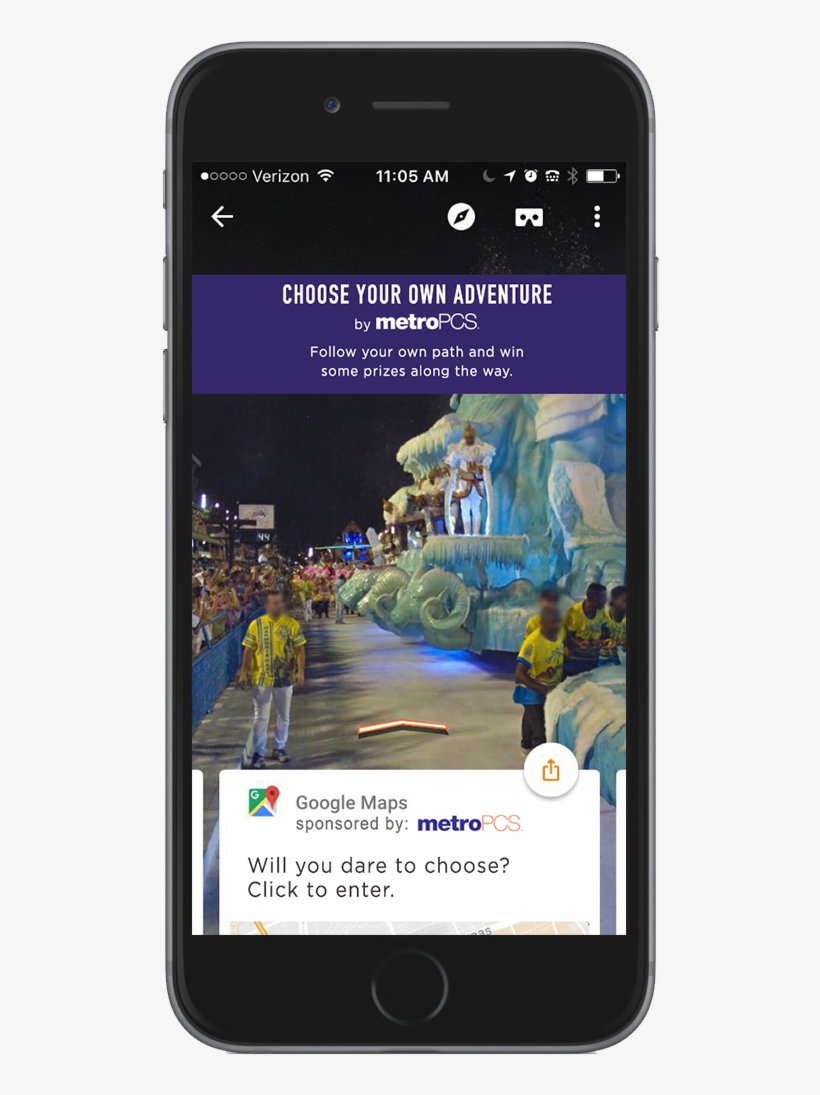 Googlestreetview Frame01 - Iphone, transparent png