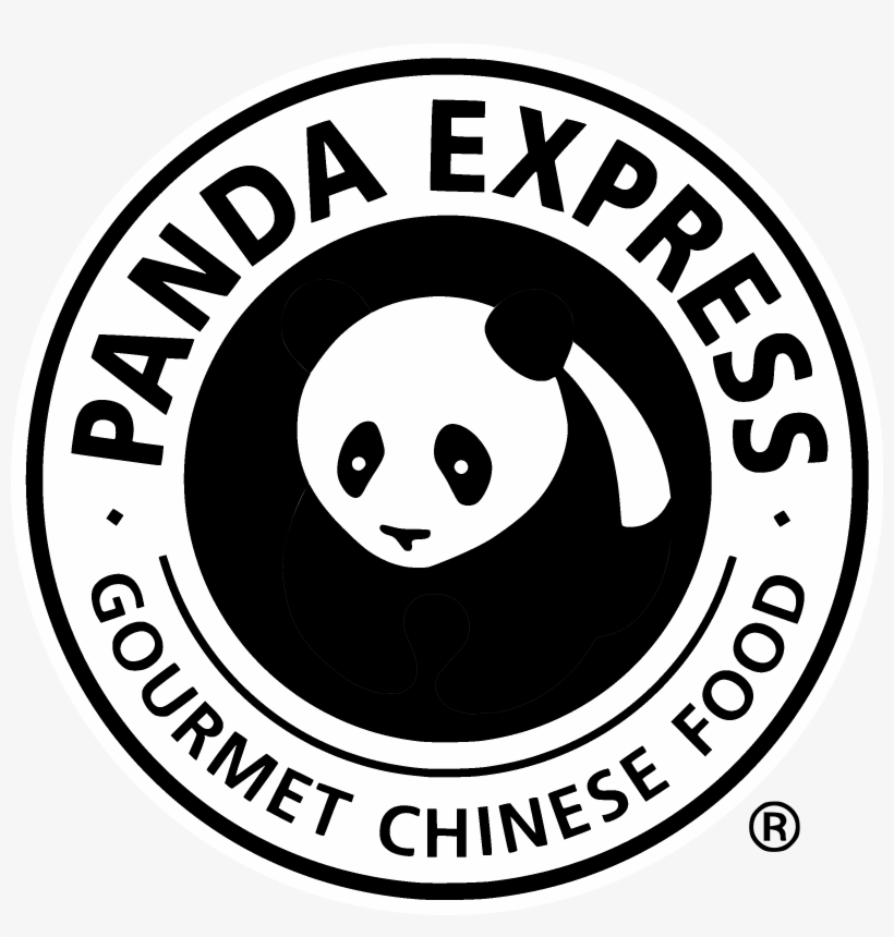 Panda Express Logo Black And White - Panda Express Logo Png, transparent png