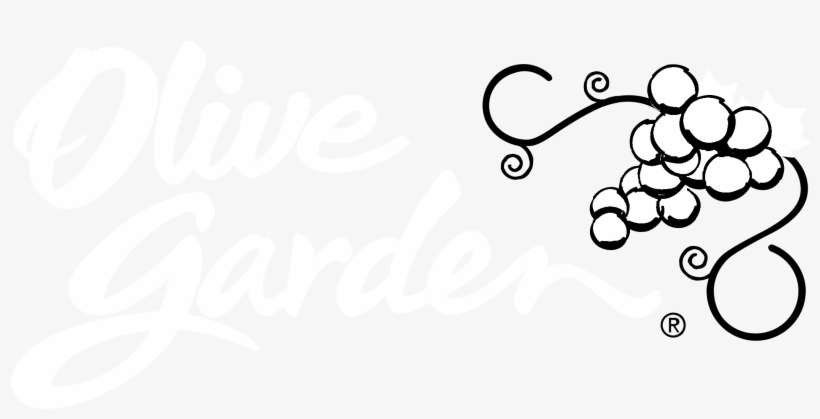 Olive Garden Logo Black And White - Olive Garden, transparent png