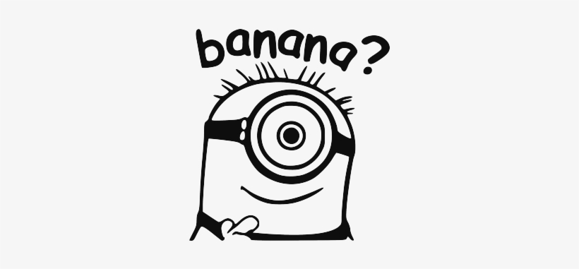 Minions Black And White, transparent png
