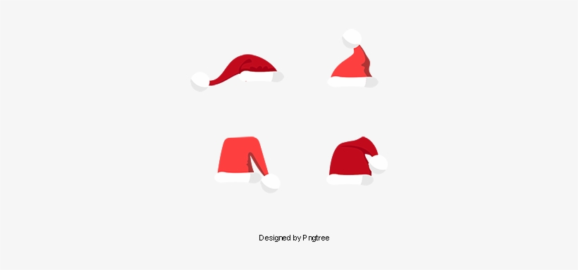 Vector Christmas Hats, Christmas Hats, Red, Vector - Christmas Day, transparent png