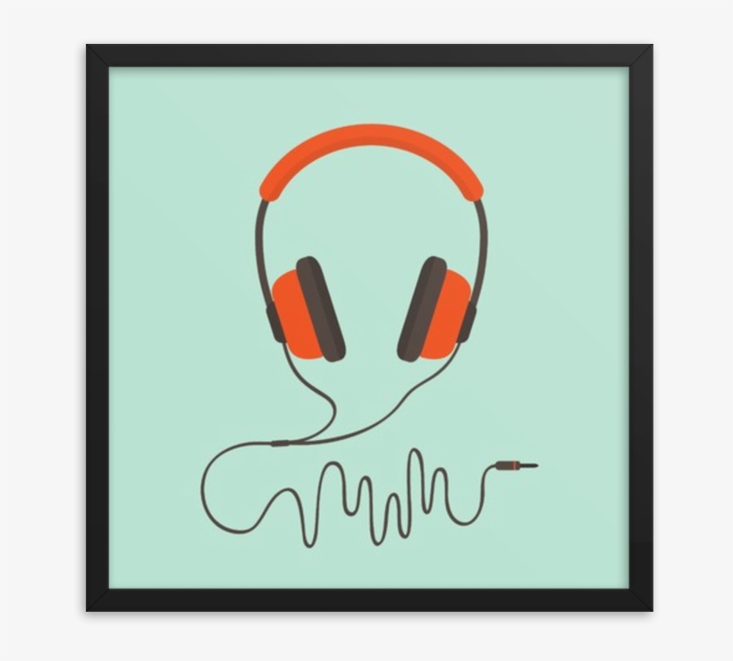 Framed Art Print - Radio Head By Rebecca Laclair, transparent png