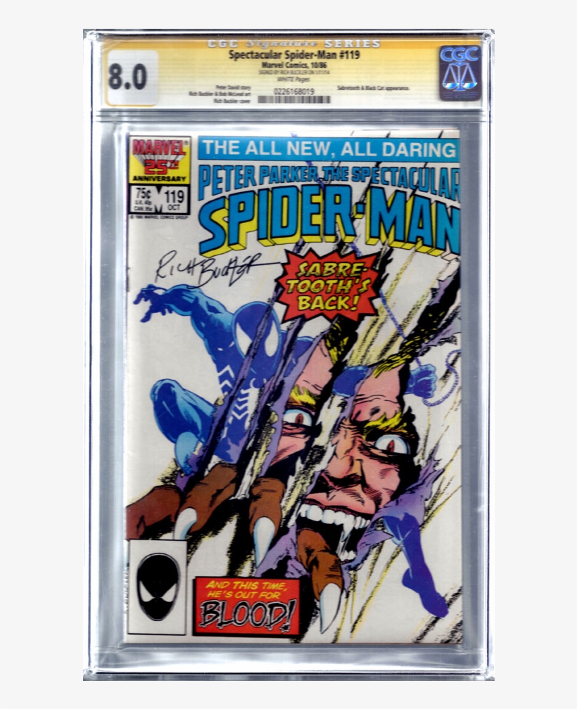 Spectacular Spiderman Issue 119 Comic - Spider Man Vs Sabretooth, transparent png