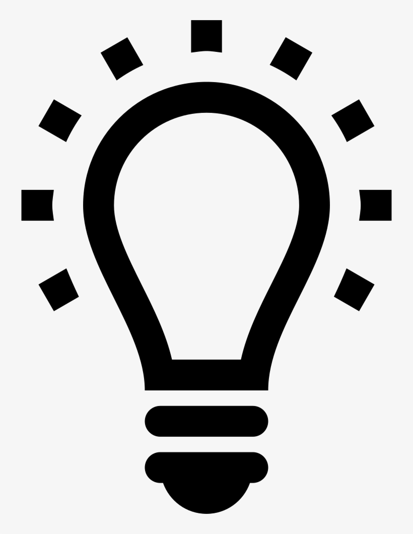 Lightbulb Svg Free Download - Light Bulb Idea Png, transparent png