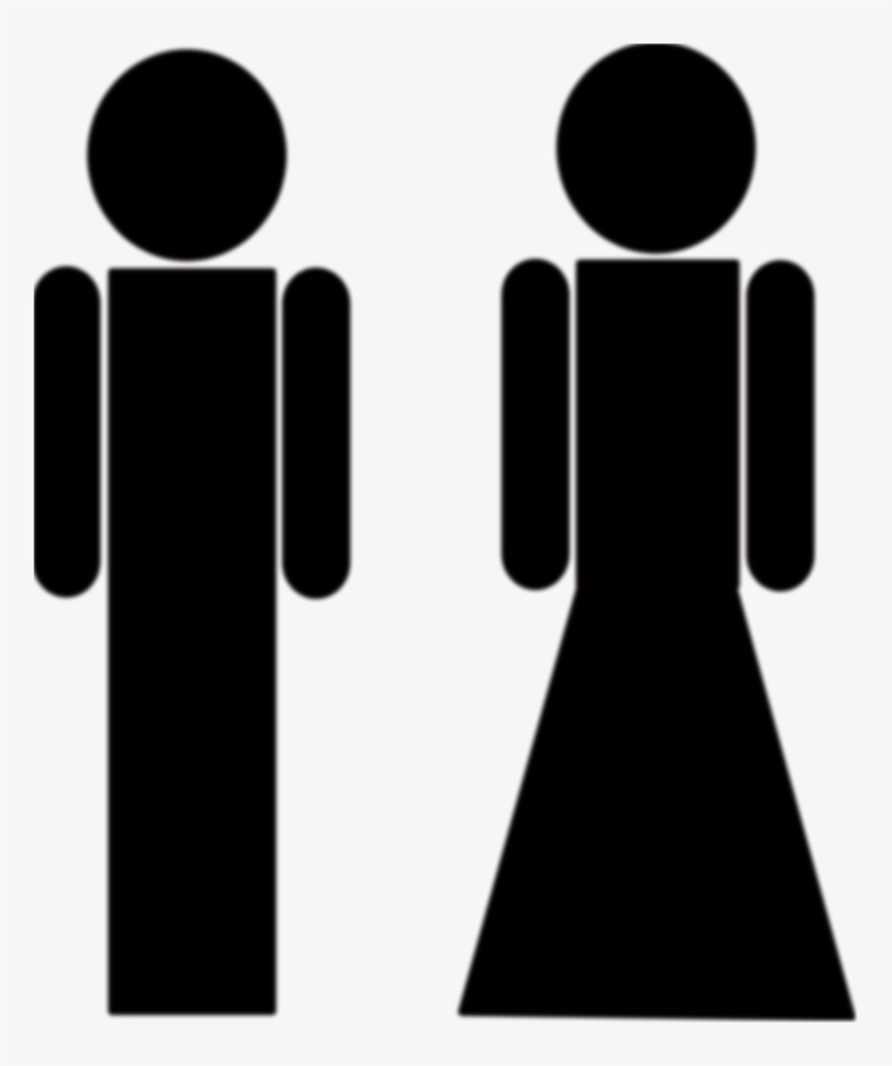 Cartoon Toilet Images - Female Male Vector Png, transparent png