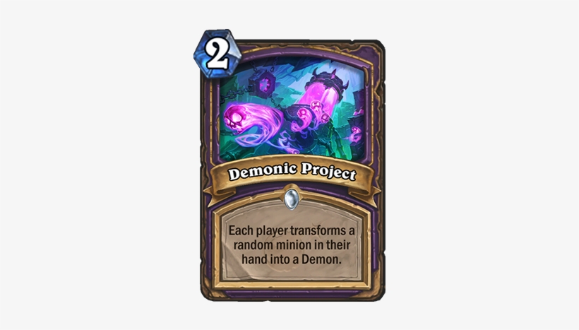 Demonic Project Card - Demonic Hearthstone, transparent png