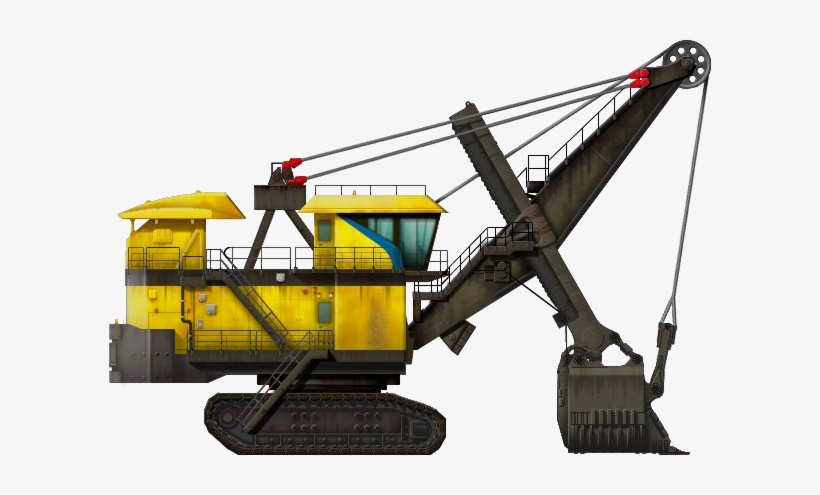 Mining Rope Shovel - Crane, transparent png