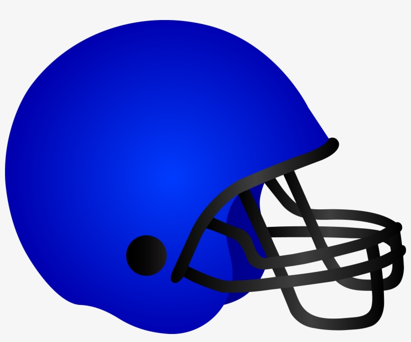 Blue Football Helmet - Football Helmet Clipart, transparent png