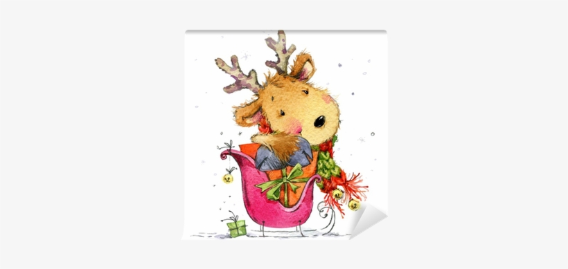 Watercolor Illustration For New Year And Christmas - Watercolor Painting, transparent png