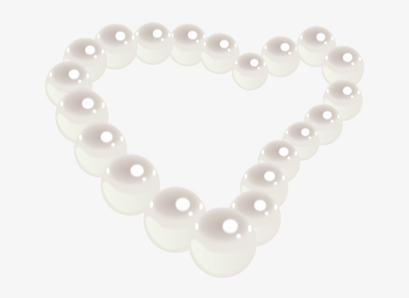 Pearl Necklace, Heart, Jewel, Jewelery, Pearls - Clipart Pearl Necklace Transparent, transparent png