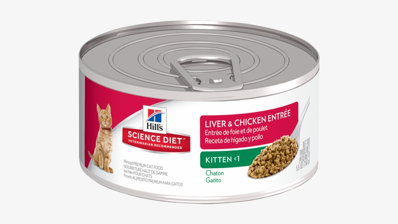 Sd Kitten Liver And Chicken Entree Canned Productshot - Science Diet Kitten Wet Food, transparent png