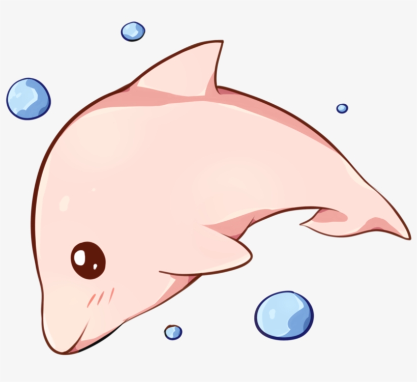 Royalty Free Kawaii Dolphin By Dessineka On Deviantart - Dolphin Kawaii, transparent png