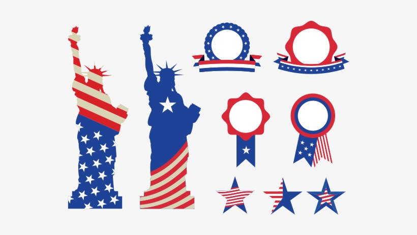 Usa Symbols And Badges - Statue Of Liberty, transparent png