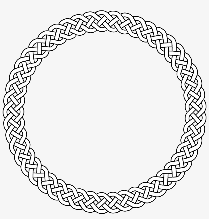This Free Icons Png Design Of 4-plait Border Circle, transparent png