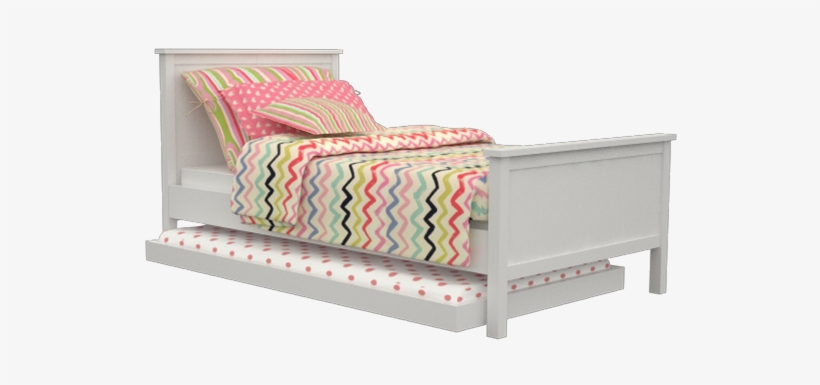Childrens Wooden Trundler Bed - Bed Frame, transparent png
