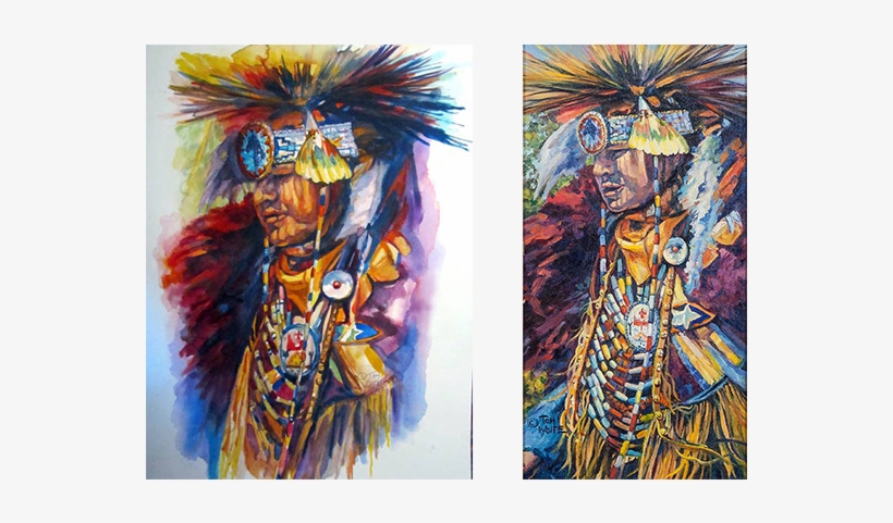 Watercolor Vs Oil - Watercolor Painting, transparent png
