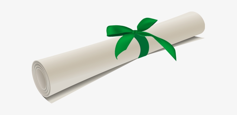 Diploma In Entrepreneurial Business Management - Diploma Green Ribbon Clipart, transparent png