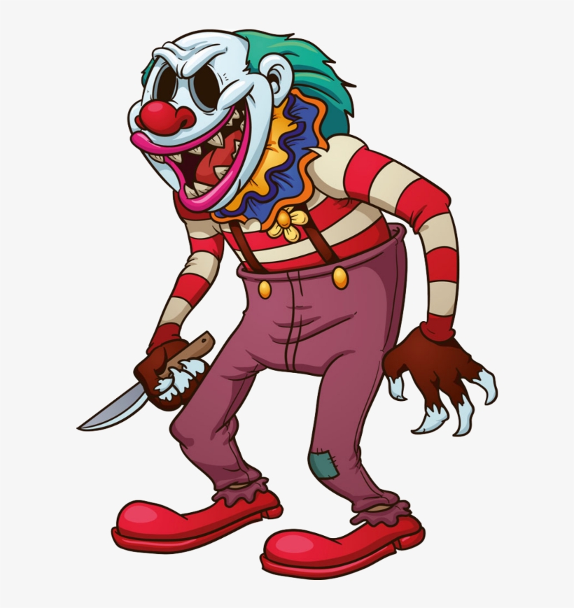 Evil Clown Png - Scary Clowns Clip Art, transparent png