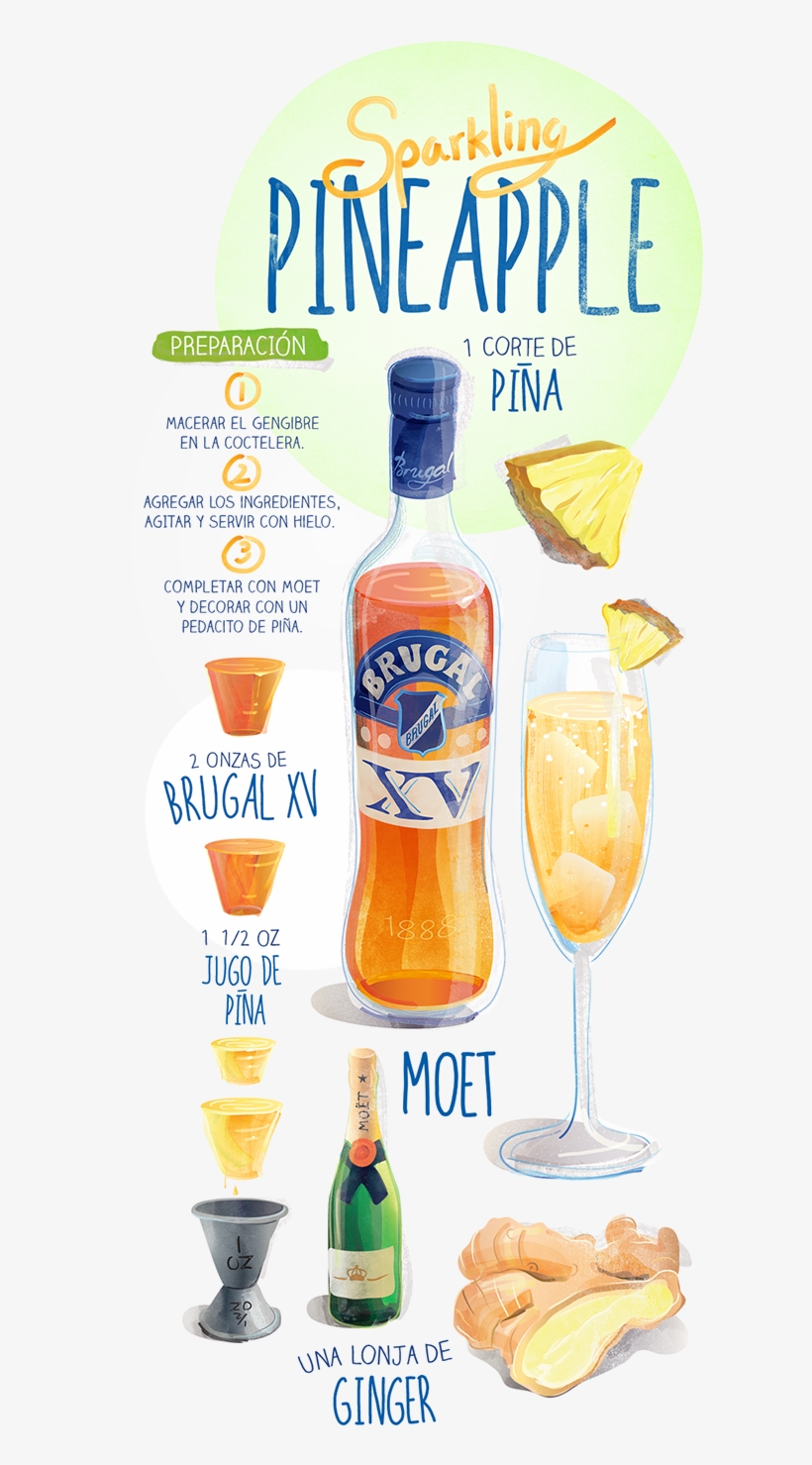 Cocktail Recipes // Brugal Xv Vector Illustrations - Brugal Xv Dark Rum, transparent png
