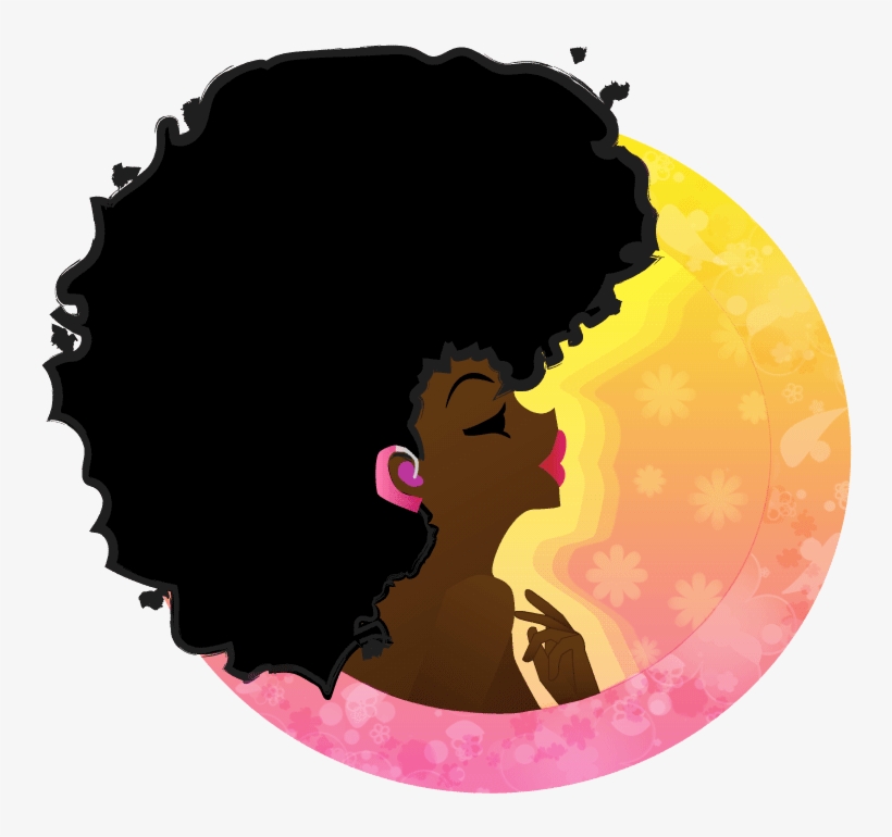 Black Woman With Afro Png Clip Art Library Stock - Black Pride, transparent png