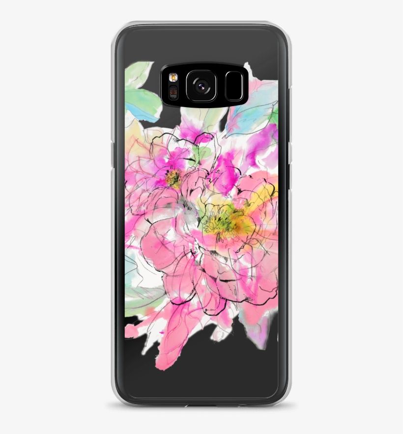 Watercolor Peony Samsung Case - Smartphone, transparent png