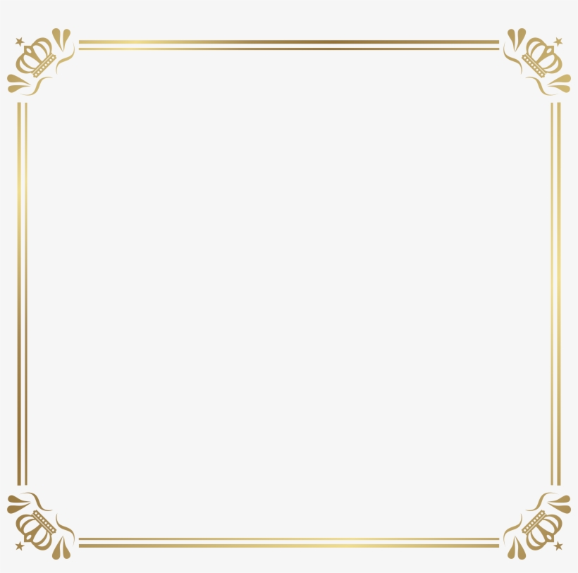 Frame Border With Crowns Png Image Gallery Yoville - Clip Art, transparent png