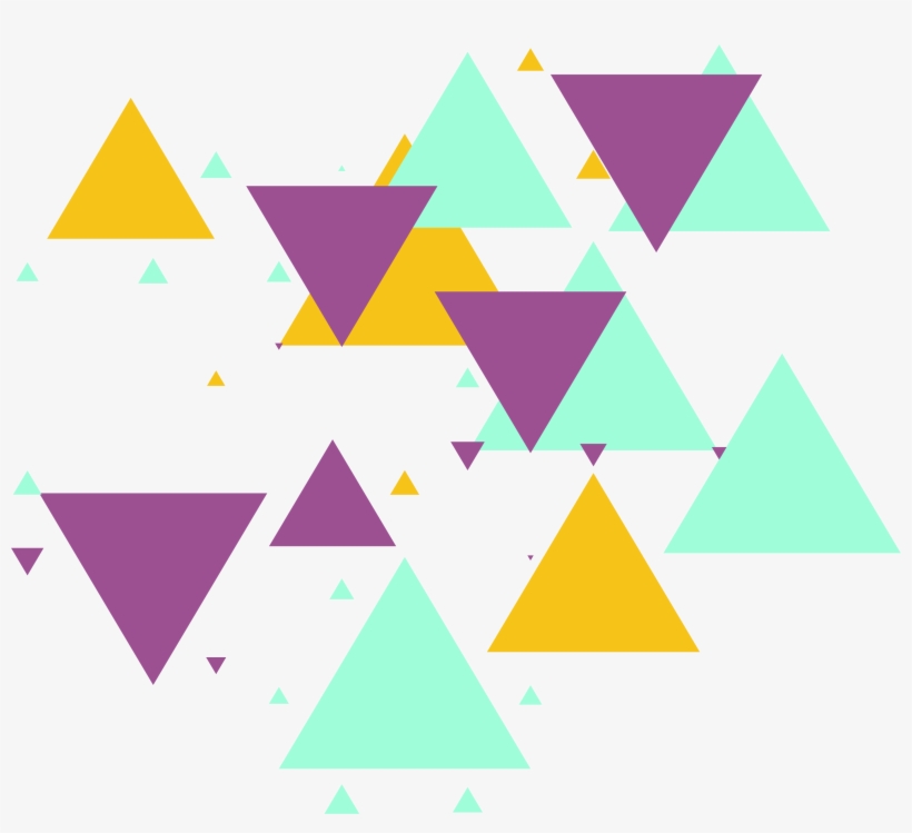 Triangle Shape Pattern Color Free Geometric Shapes - Geometric Shape Shape Png, transparent png