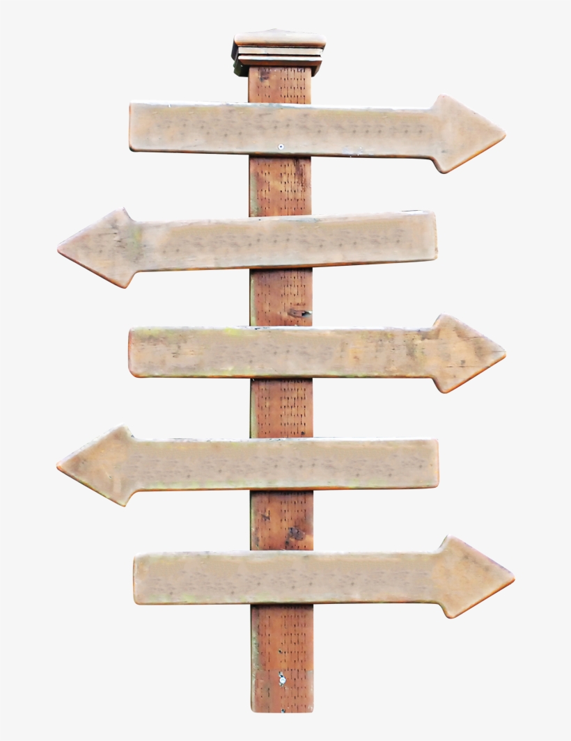 Blank Wood Road Sign, transparent png