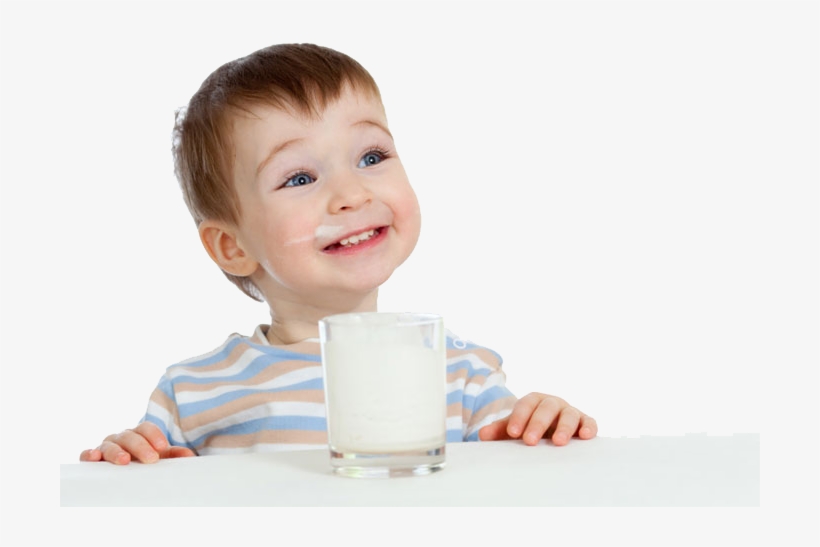 Baby Drinking Milk Png Image - Milk Drinking Boy Png, transparent png