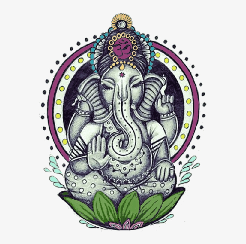 Pin By Monika Michálková On Spiritual ॐ - Ganesha Tattoo, transparent png
