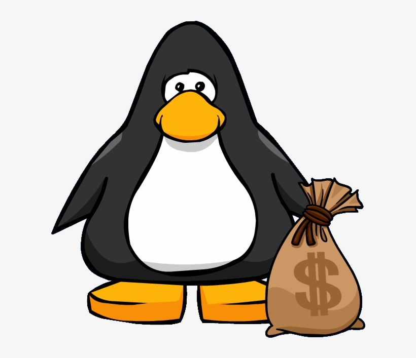Money Bag From A Player Card - Club Penguin, transparent png