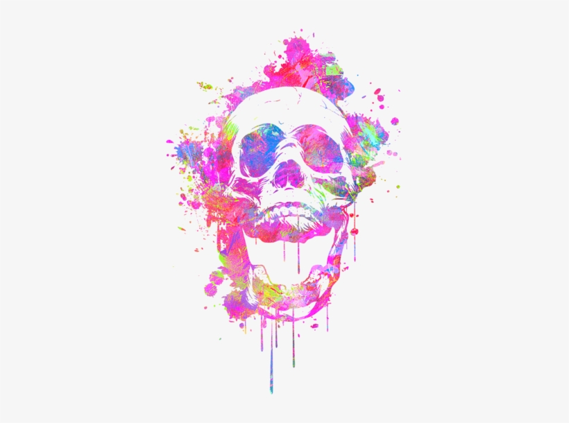 Click And Drag To Re-position The Image, If Desired - Society6 Watercolor Skull Rug - 2' X 3', transparent png