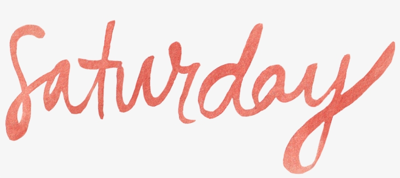 Jenallyson Watercolor Saturday - Calligraphy, transparent png