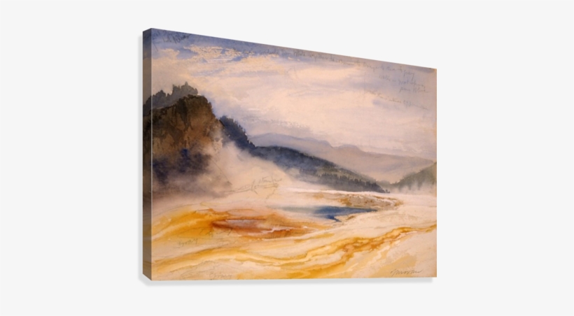 Great Springs Of The Firehole River Canvas Print - Western Confluence A Guide To Governing Natural Resources, transparent png