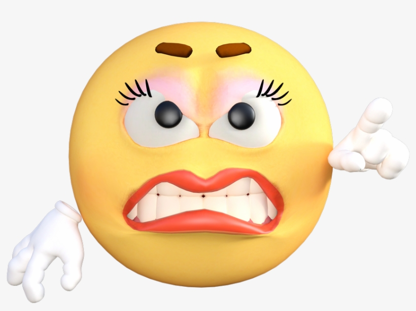 Emoticon Emoji Angry Cartoon Emotion Yello - Angry Whatsapp Status For Boyfriend, transparent png
