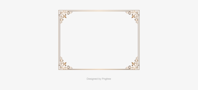 Golden Background Border, Border Vector, Golden Border, - Drawing, transparent png