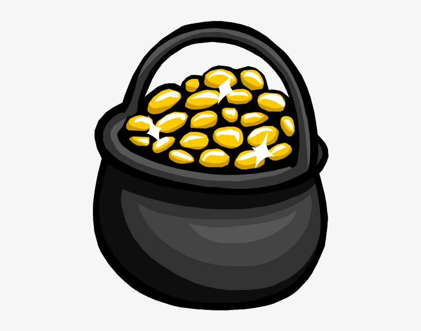 Pot O' Gold Clothing Icon Id 324 - Club Penguin Rockhopper, transparent png