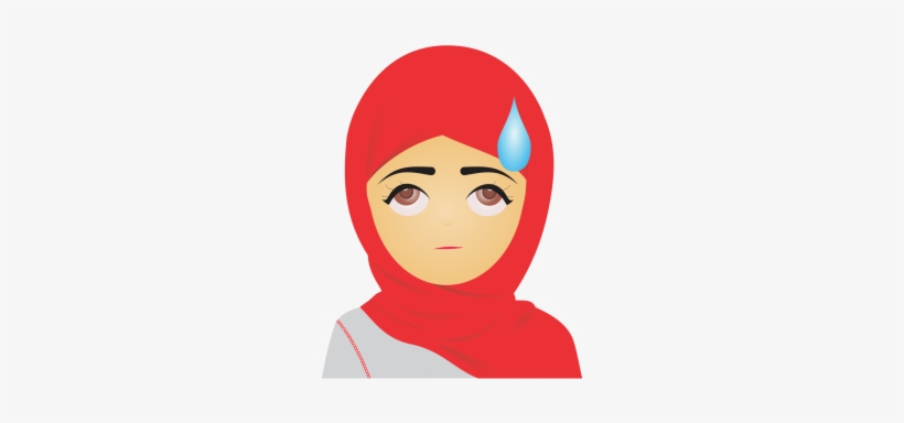 Muslim Emoji Set Cute Expressions, Expression, Express, - Transparent Background Emoji In Hd, transparent png