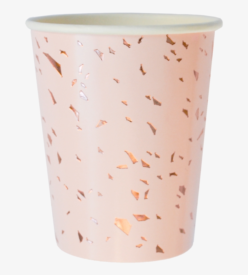 Pale Pink Confetti Paper Cups - Party, transparent png