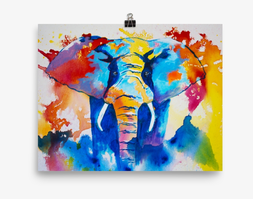 Elephant • Art Print - Elephant Art Print, transparent png