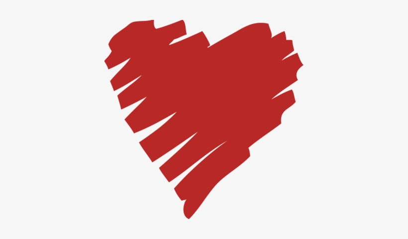 Picture Panda Free Images Drawnredheartclipart - Marker Heart Clipart, transparent png