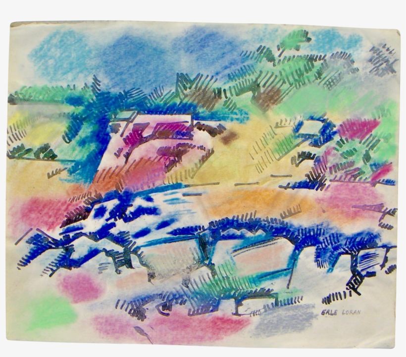 Erle Loran Picture Free Library - Oil Pastel, transparent png