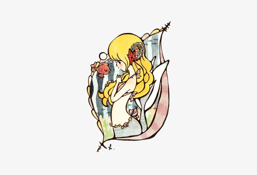 人魚姫 - Tote Bag, transparent png